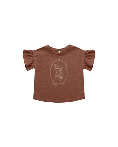 Rylee + Cru Flutter Tee, Bloom with Grace